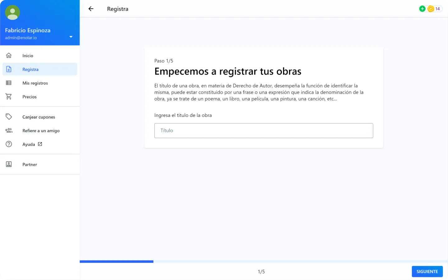 Elija un título para su obra - enotar.io 2021