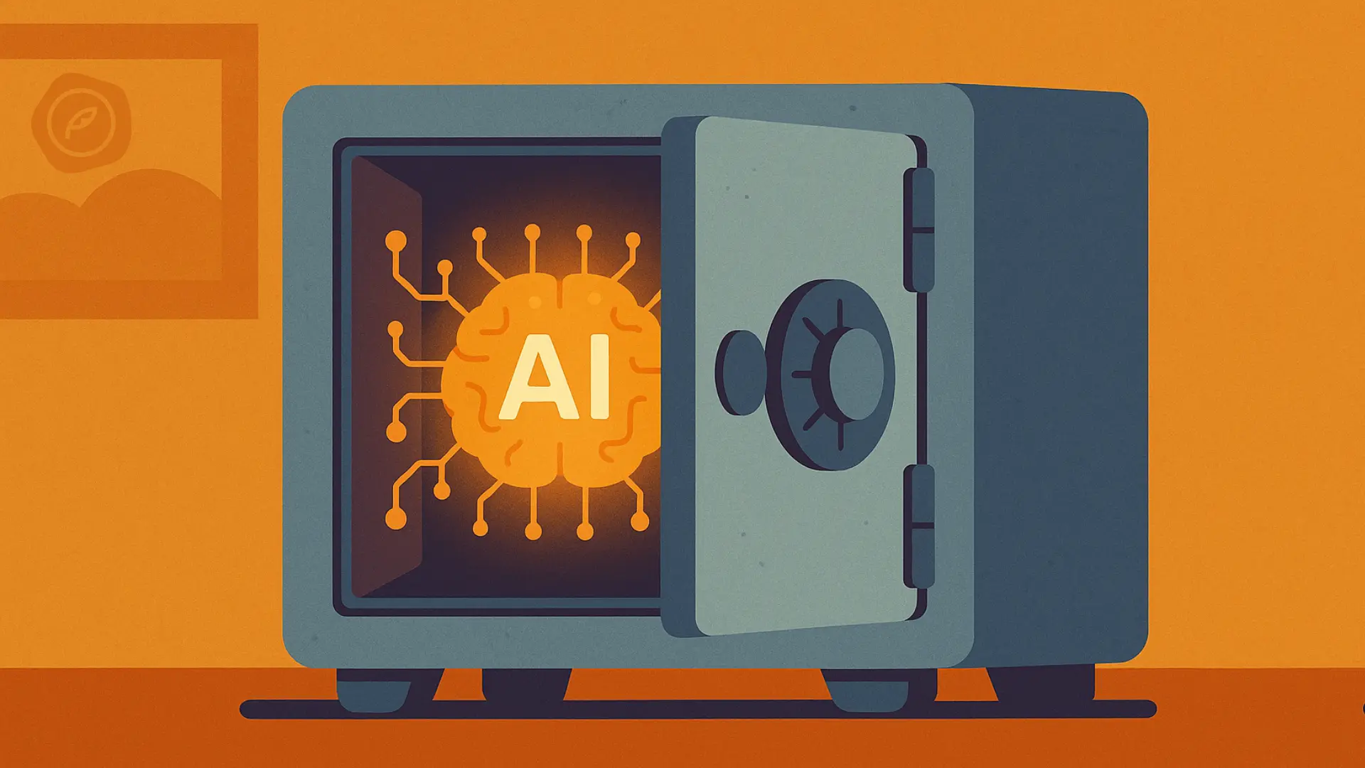 Modelo de IA protegido dentro de una caja fuerte