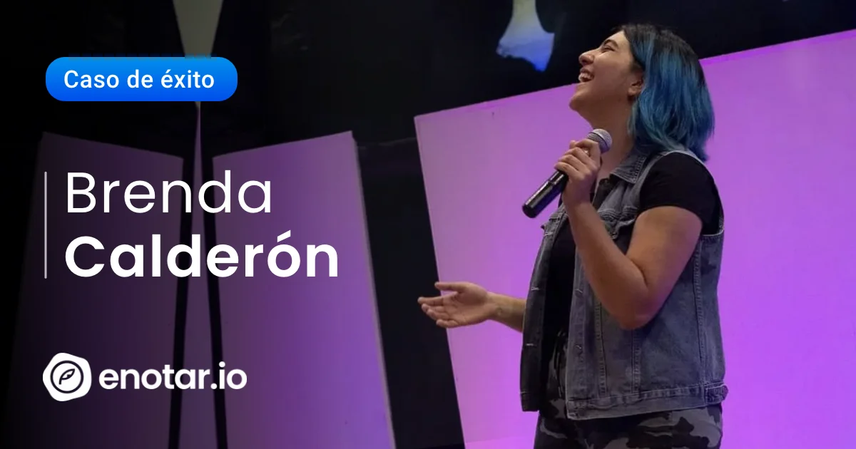 Brenda Calderón hablando sobre su experiencia con Enotar.io en Nueva Ola Micro Fest